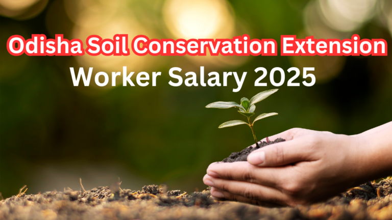 Odisha SSC Soil Conservation Extension Worker Salary and Benefits 2025