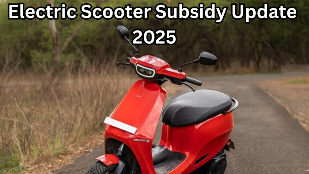 Electric Scooter Subsidy Update 